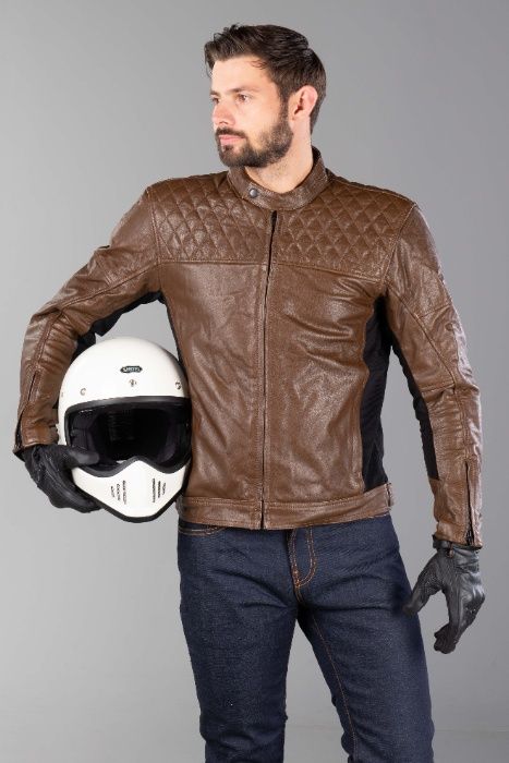 ПРОМОЦИЯ Кожено мото яке COURSE BOMBER,размери S, M, L, XL,NEW