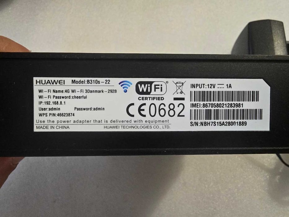 Router modem Huawei wireless B310s-22 LTE 4G, SIM LTE, 1500mbps