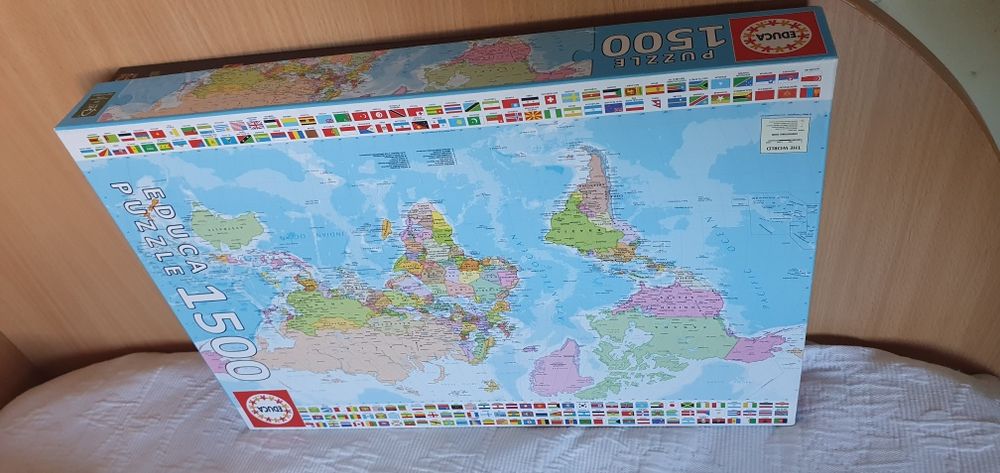 Puzzle 1500 piese , Harta lumii