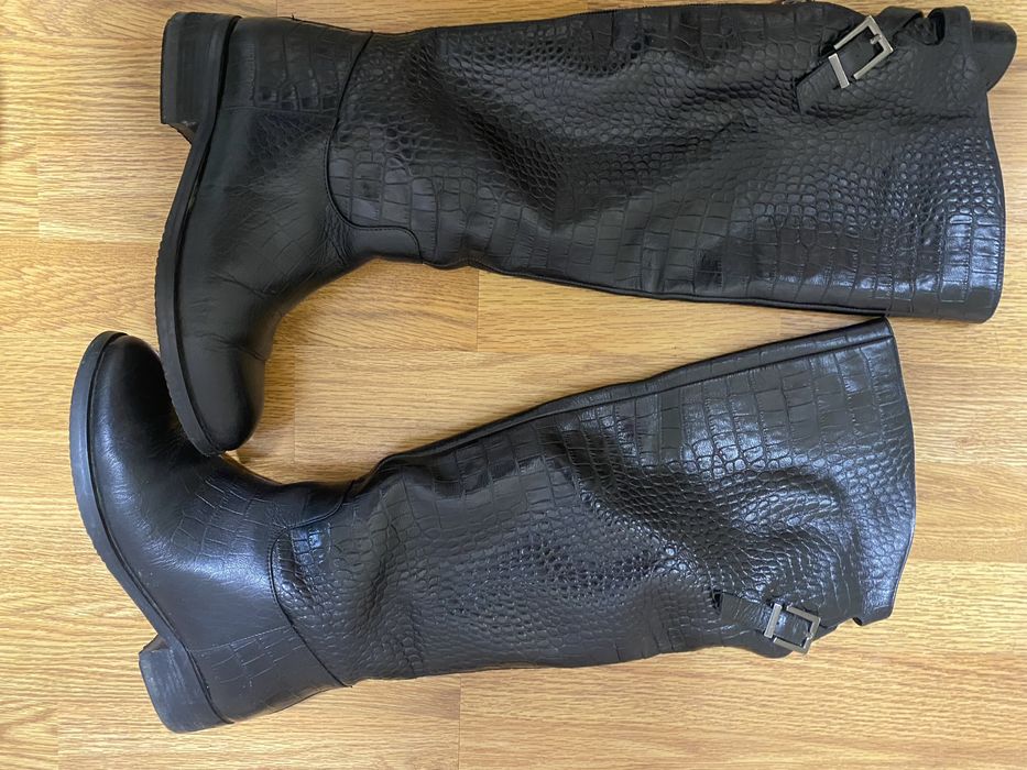 Сапоги женские кожа