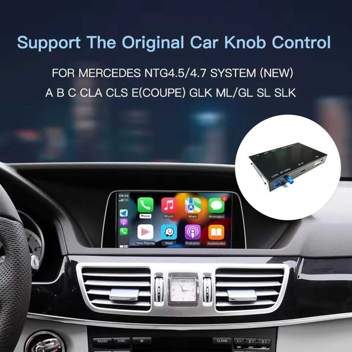 Mercedes NTG 4.5/4.7 Modul Wireless CarPlay și Android Auto, Youtube Video Plug And Play