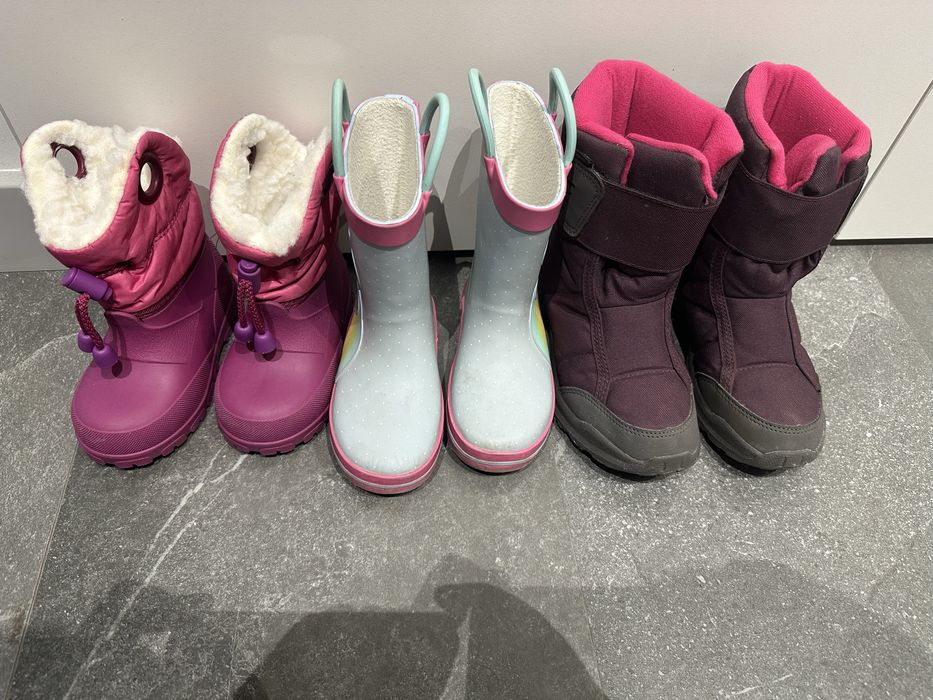 Детски гумени ботуши NEXT и Декатлон