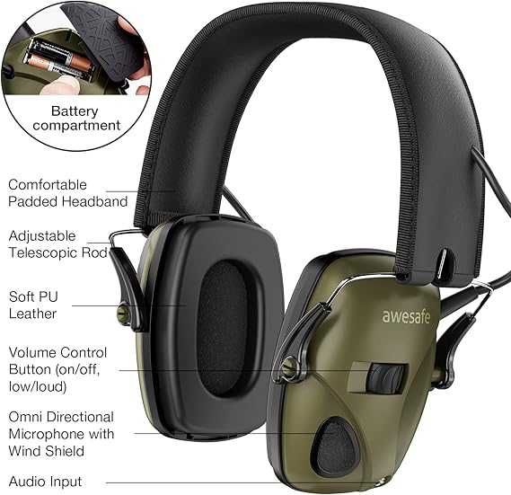 Антифони Awesafe Electronic Shooting Ear Protection