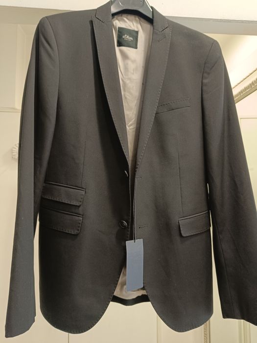 Ново мъжко черно  сако  S. Oliver с етикет