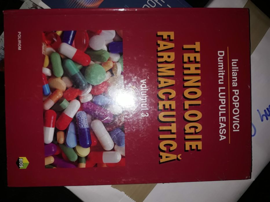 Vand Tehnologie farma vol 1, 2 si 3 de I. Popovici si D. Lupuleasa