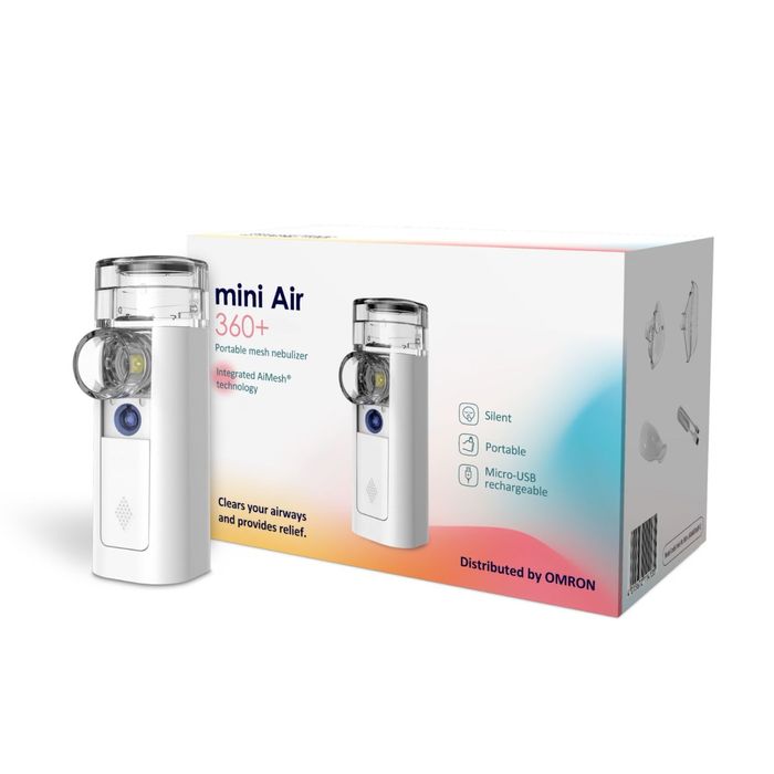 Inhalator portabil pentru copii si adulti Mini Air 360+ by Omron