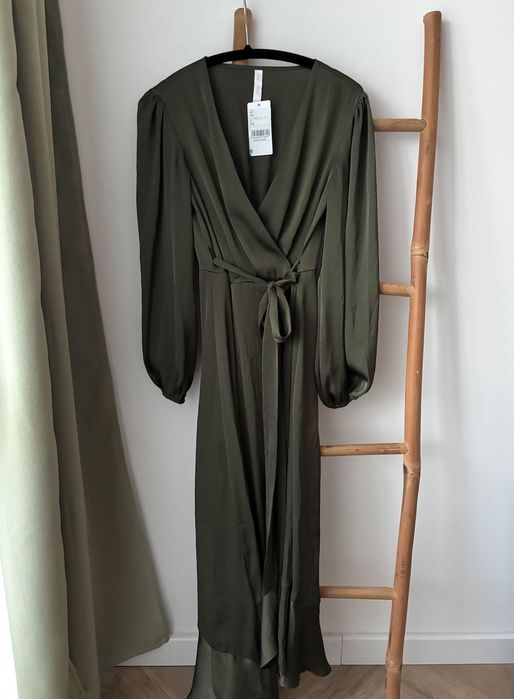 Mango рокля - ruffle wrap dress - XS/S