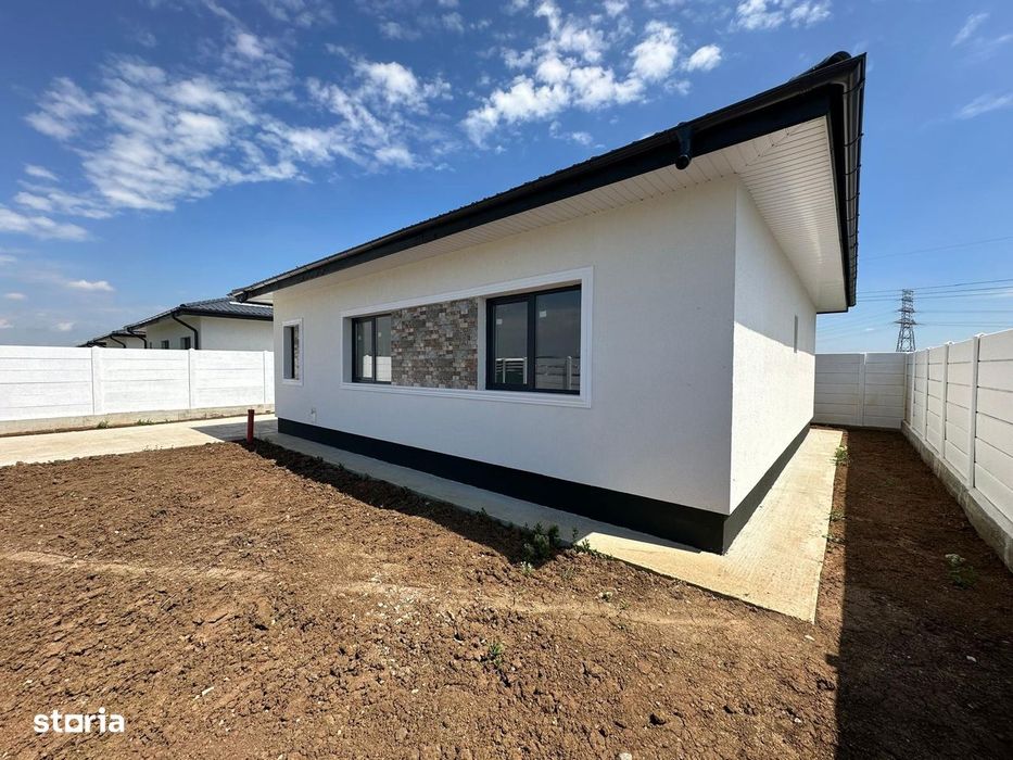 Casa in Clinceni - toate utilitatile - placa de beton