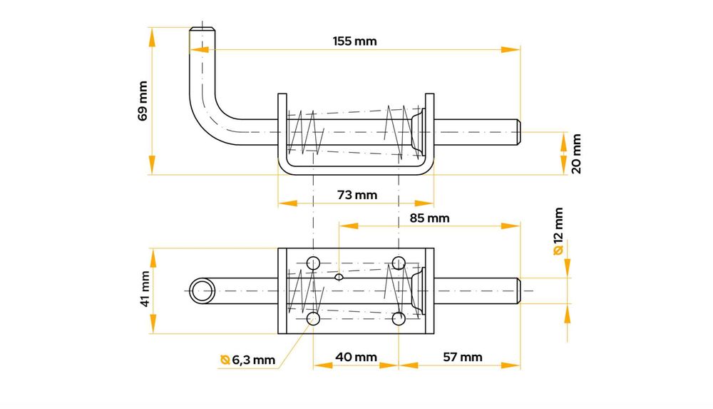 WINTERHOFF Ключалка ексцентрична с пружина