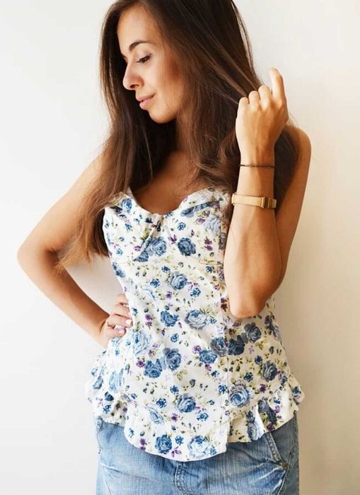 Zara бюстие S-M размер/Дамски корсети Topshop S-M размер/Ralph Lauren тениска размер M