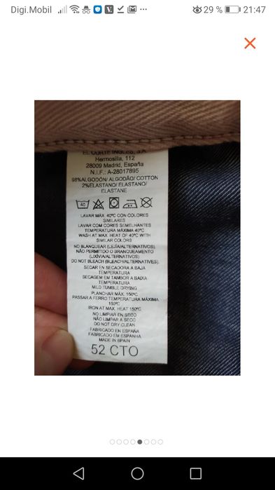 Corduroy Jeans marca Emidio Tucci