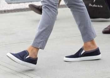 Pantofi sport casual 44 mocasini slip on Kiomi piele naturala moale