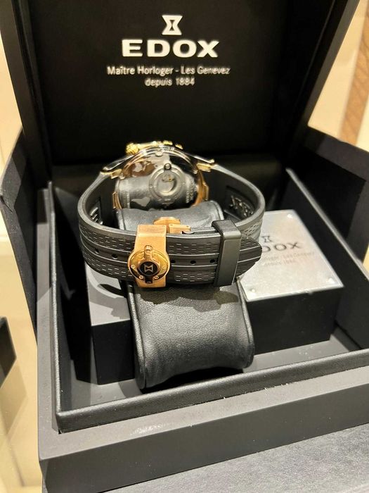 Edox Grand Ocean Decentrique Date Automatic FULL SET!