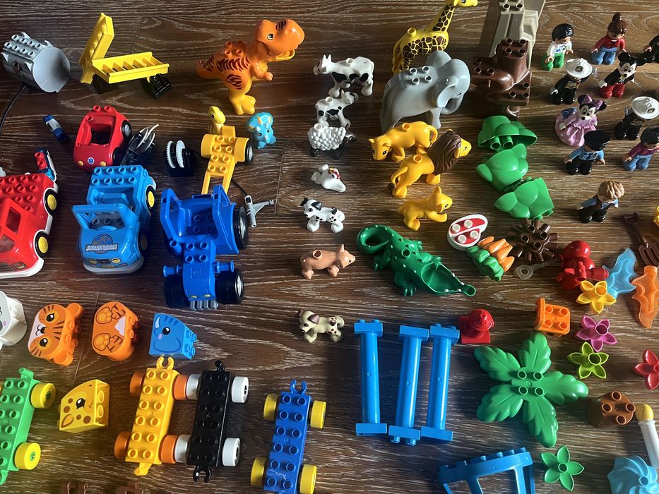 LEGO DUPLO – 2,5+ кг, Jurassic, ферма, пожарна, зоопарк, Мини Маус