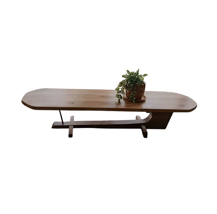 Masuta de living lux lemn masiv Nuc si Ulm Premium - Piesa Unicat