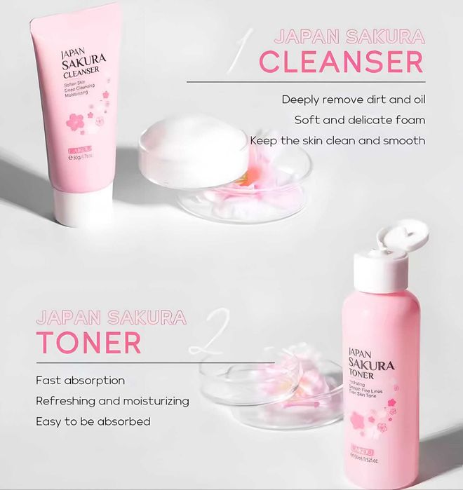 Set Produse Cosmetice Japan Sakura Skincare