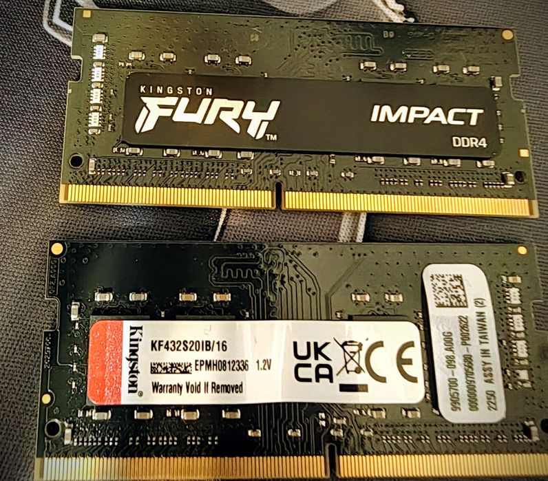 Vând RAM laptop 32GB (2×16GB) Kingston Fury Impact DDR4 3200MHz