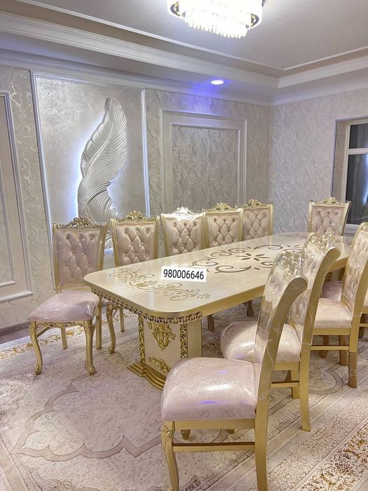 Stol-Stul Kamplekt Yonğodan-stulla 12-Talik Baquvat Arzon Narxda Olin