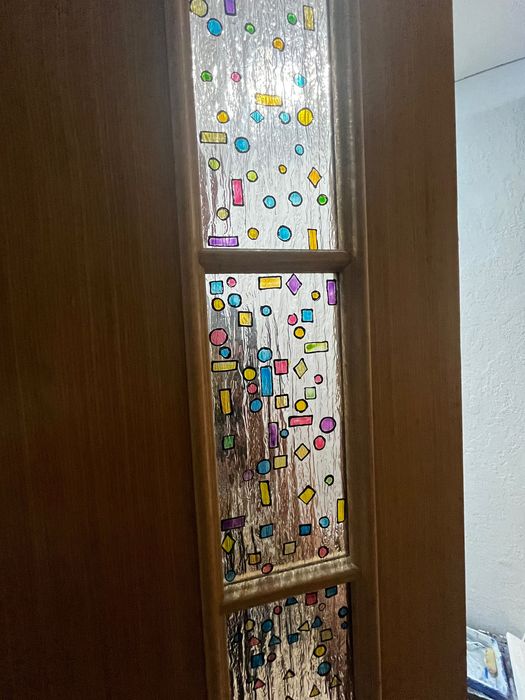 Дверь деревянная в ванную б/у