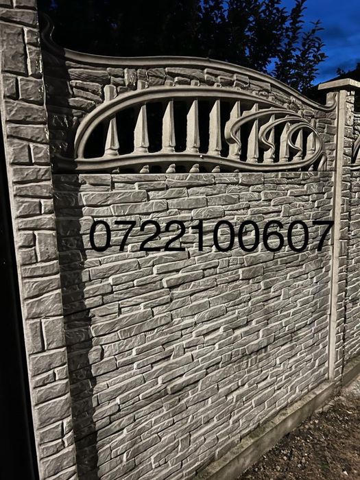 Garduri din placi de beton