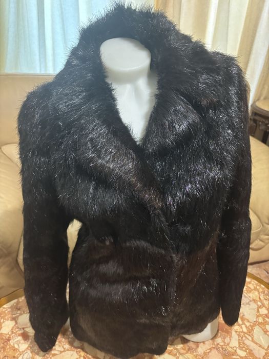 Палто естествен косъм