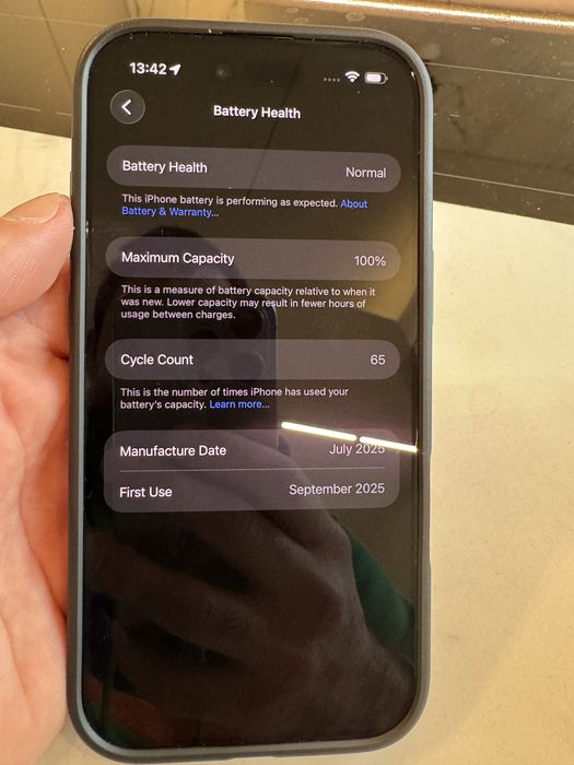 Iphone 17 AIR 256GB negru ca nou + husa