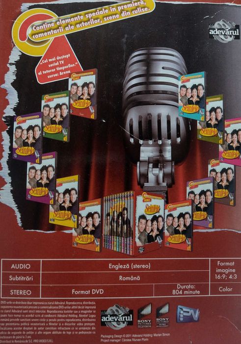 Seinfeld 12 DVD colectia Adevarul sezonele 1 – 3