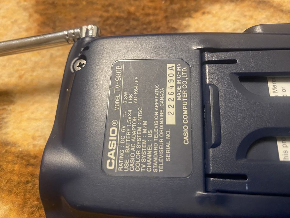 Lcd color televizion tv 980 CASIO