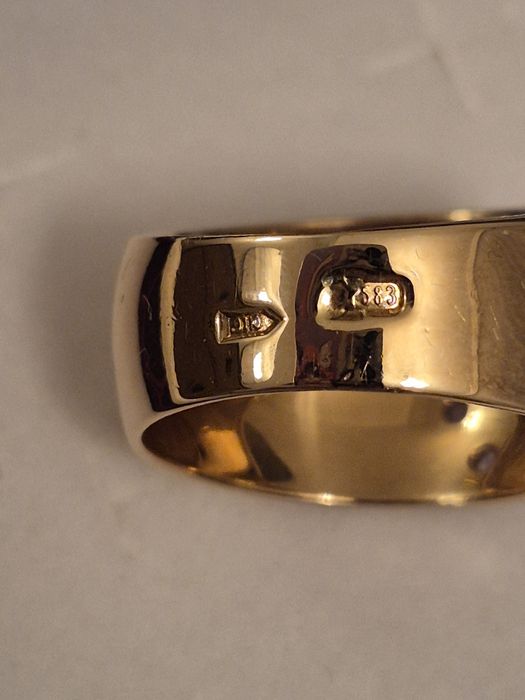 Кольцо чалма золотое