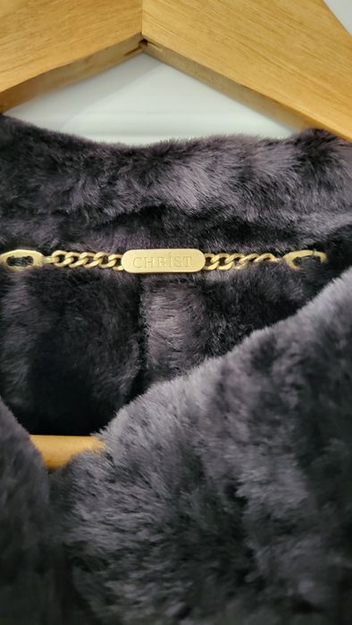 Geaca imblanita  din piele