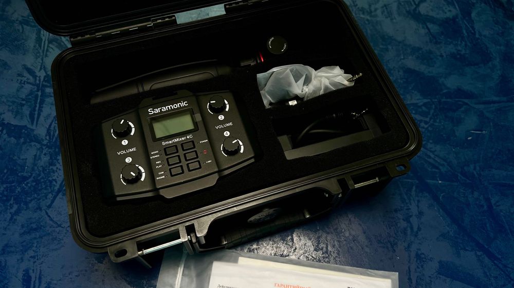 Saramonic smartmixer 4c микрофон, аудиомикшер, рекордер