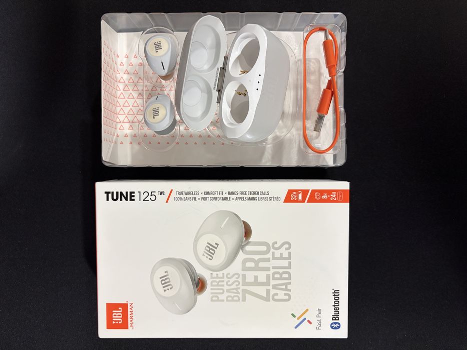 JBL Tune 125 TWS – бели, отлично състояние