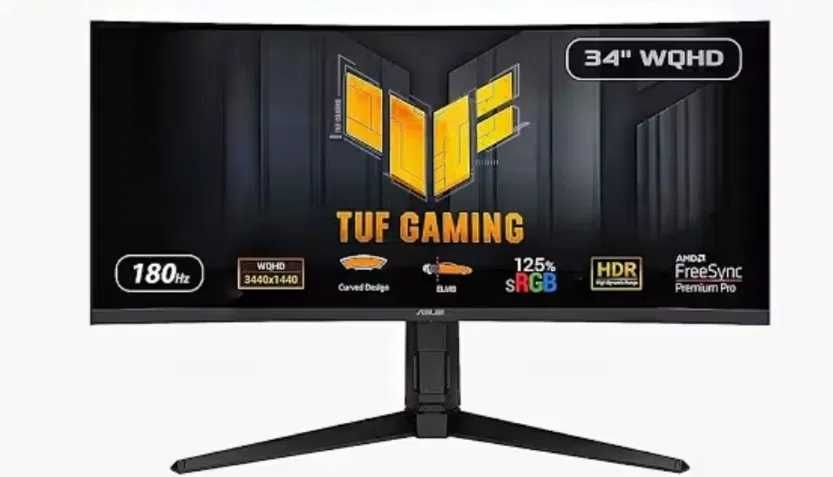 34" Монитор ASUS TUF Gaming 180HZ Curved