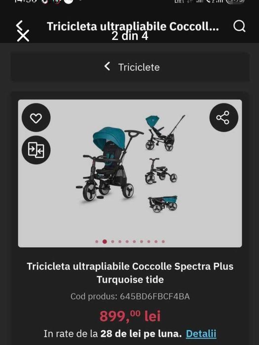 Tricicleta coocole specta plus