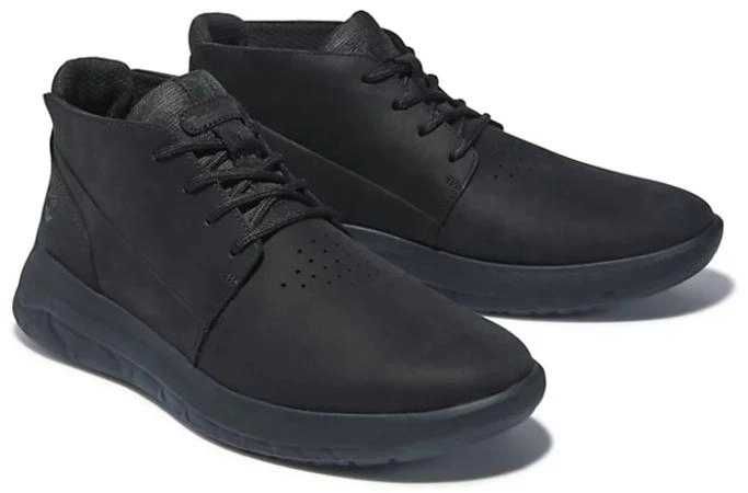 Timberland, Ghete din piele Bradstreet Ultra Chukka, Negru, 41