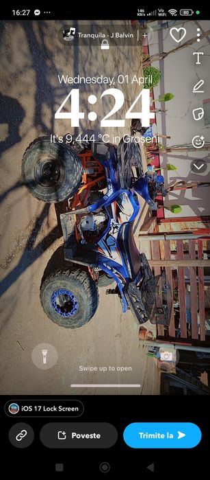 vând ATV 125 prețul este în euro