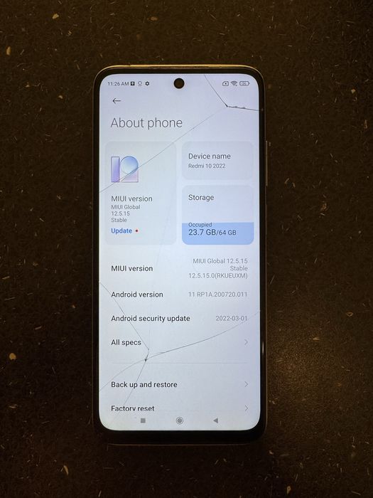 Xiaomi redmi 10 2022 NFC white 64gb