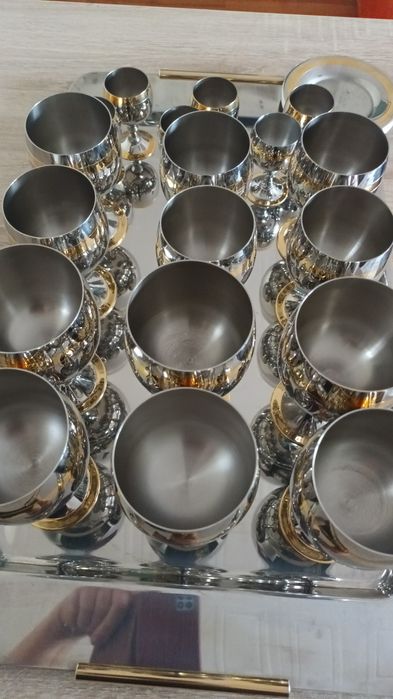 Set zepter Prince cu dungă aur 24k