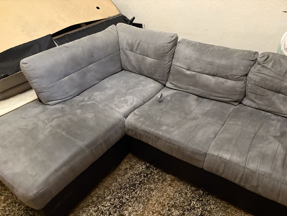 Canapea extensila pat catifeapremium cu sistem depozitare stabila tare/moale confortabila cu mici defecte la extremitati uzura normala ofer transport