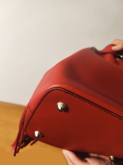 Кожена дамска раница