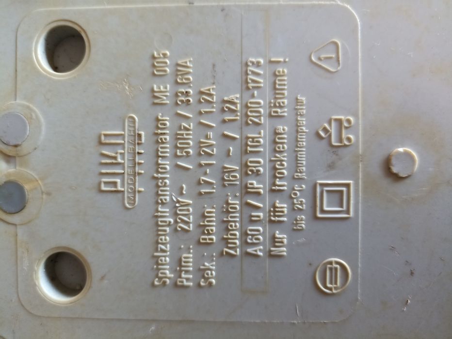 Transformator pentru trenulet electric toate scările piko Fz1