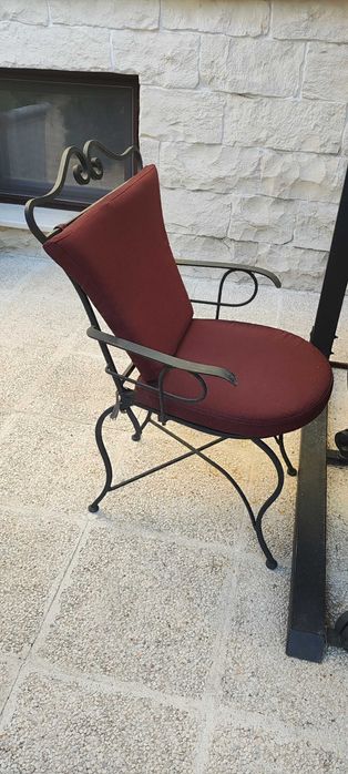 Градинска беседка ковано желязо със столове