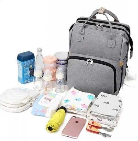 Geanta bebe Rucsac multifunctional mamici, transformabil in patut bebe