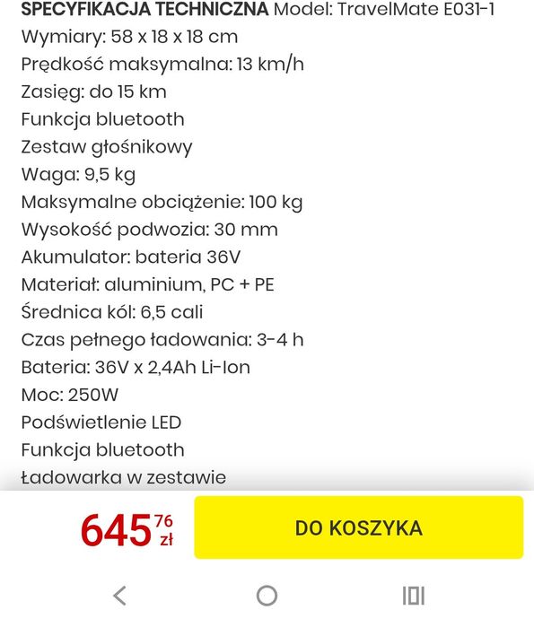 Hoverboard  folosit o singura data