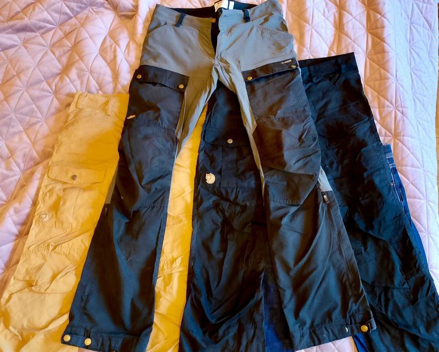 Мъжки панталон Fjällräven G-1000, размер 46 (S), сив/черен, леко ползван