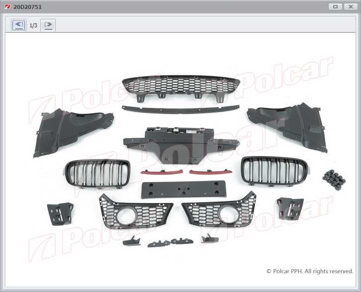 KIT TUNING (fata/spate)Bmw seria 3 F30/F31/F34/F35/F80 M-PAKET 1282LEI