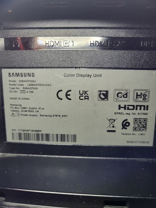 Placa de baza BN41-02903A Samsung Odyssey DEFECTA