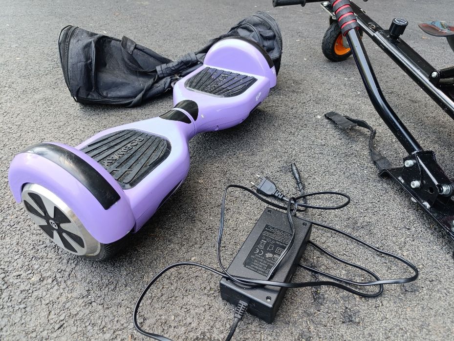 Hoverboard Robway 700W si scaun cu amortizare