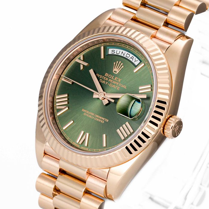 Rolex Day-date “President” 40mm 228235 Olive Green dial 60th Anniversary Edition