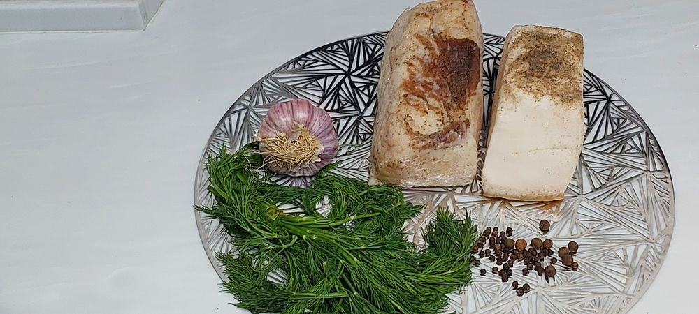 Сало  домашнее копченное